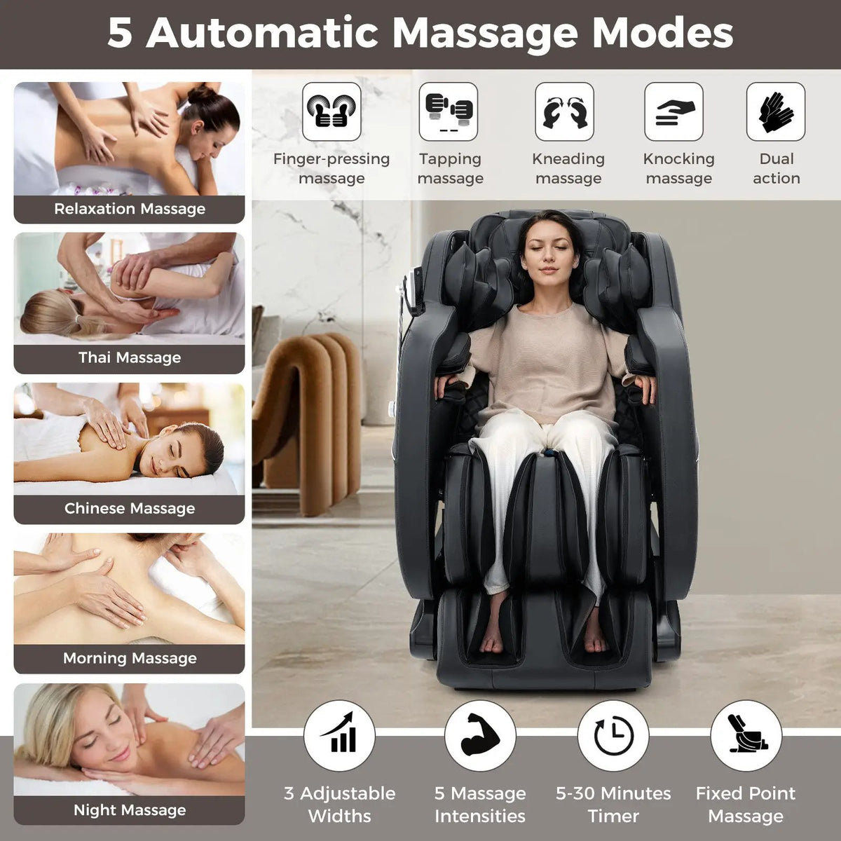 Full Body Massage Chair | SL Track | Airbag Therapy | Heated