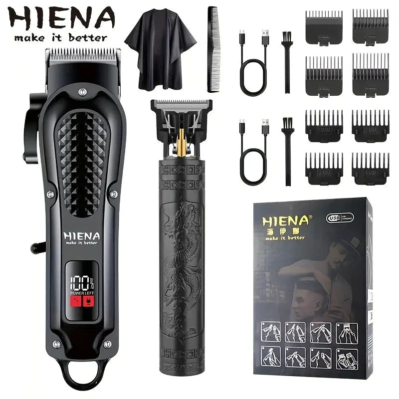 Grooming Kit | USB Rechargeable Trimmer | 15-30 Minute Battery Life | 3-Piece