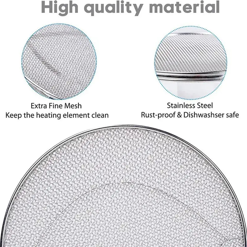 Stainless Steel Splatter Shield | Ninja FG551 Compatible | Ninja Foodi XL 6-In-1