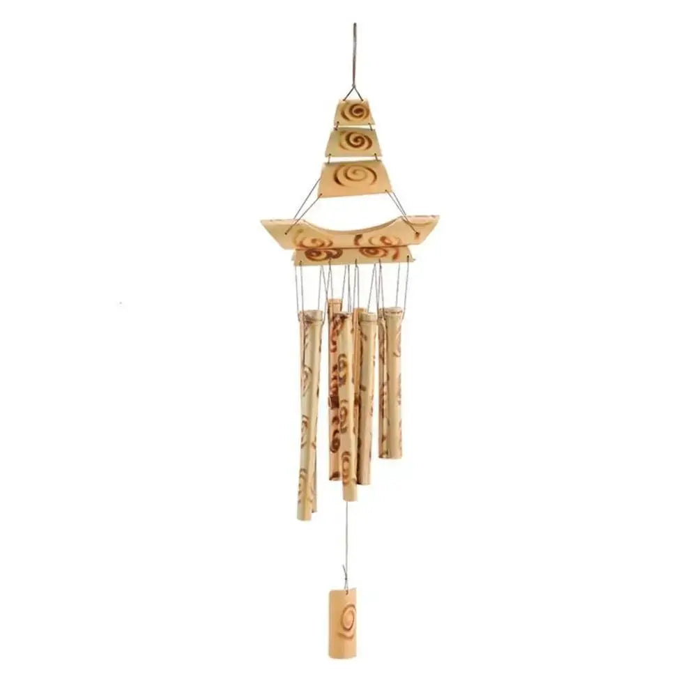 Bamboo Wind Chimes Balcony Outdoor Garden DIY Home Decor Tubes Bell Wall Hanging Ornaments Decorative Crafts from PriceLows™