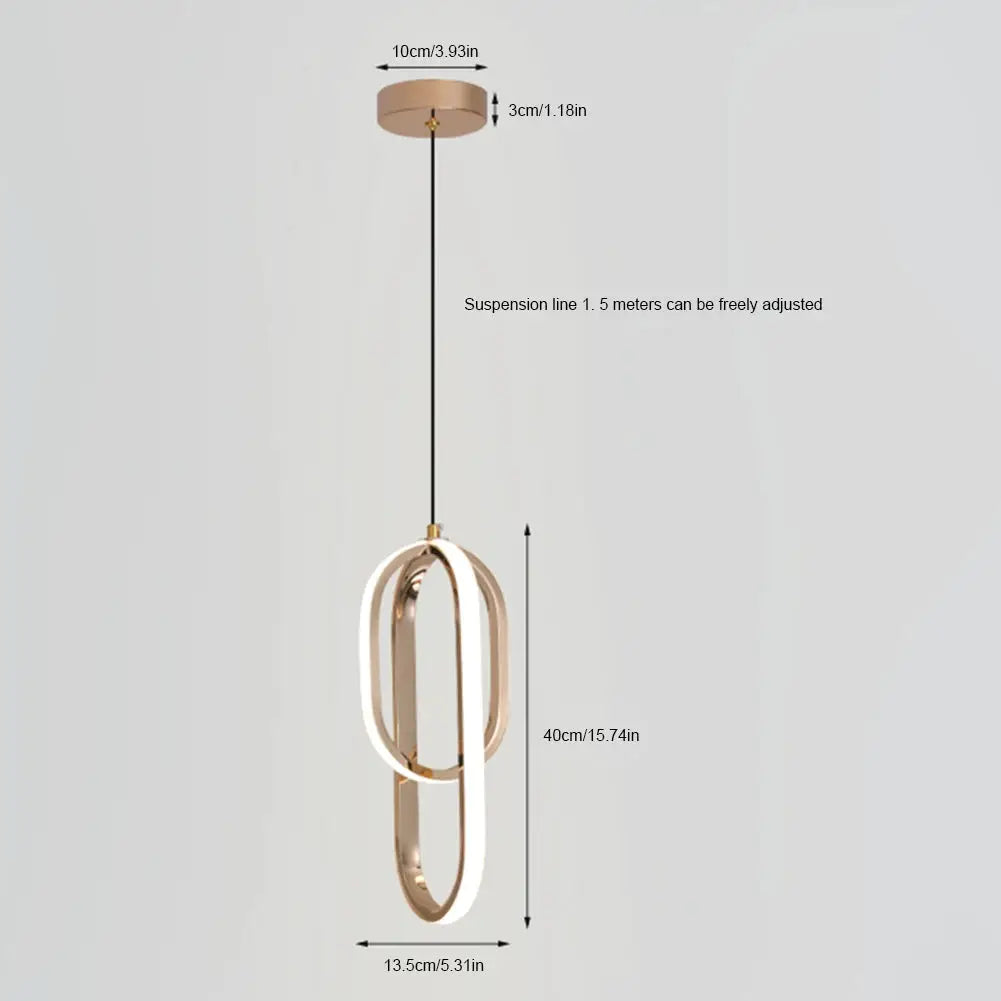 Modern Minimalist LED Pendant Lights Chandelier For Bedroom Living Room Decor Hanging Lamp Suspensions Metal Bedside Lamp from PriceLows™