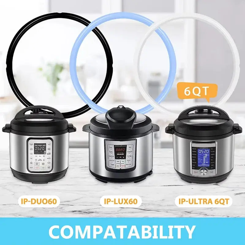 Instant Pot Sealing Ring | Food Grade | Silicone | 3, 5, 6, 8 Qt