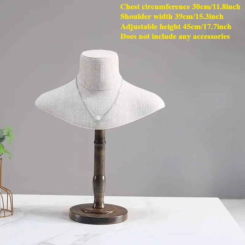 Necklace Display Stand | Dual Tier Hooks | Abstract Form | Multiple Sizes