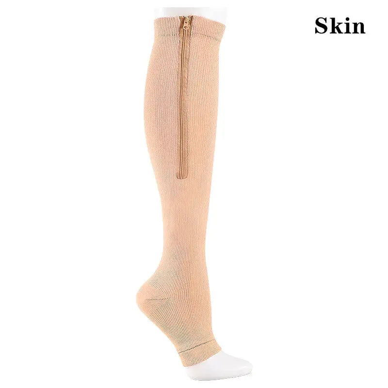 Knee High Compression Socks | 20-30 Mmhg Pressure | Nylon Athletic