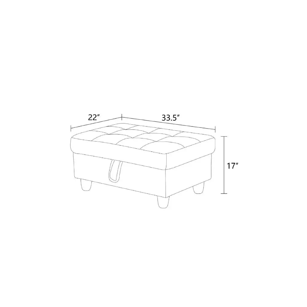 Brown Lint And PVC Living Room Storage Ottoman nordic furniture step stool portable stool from PriceLows™
