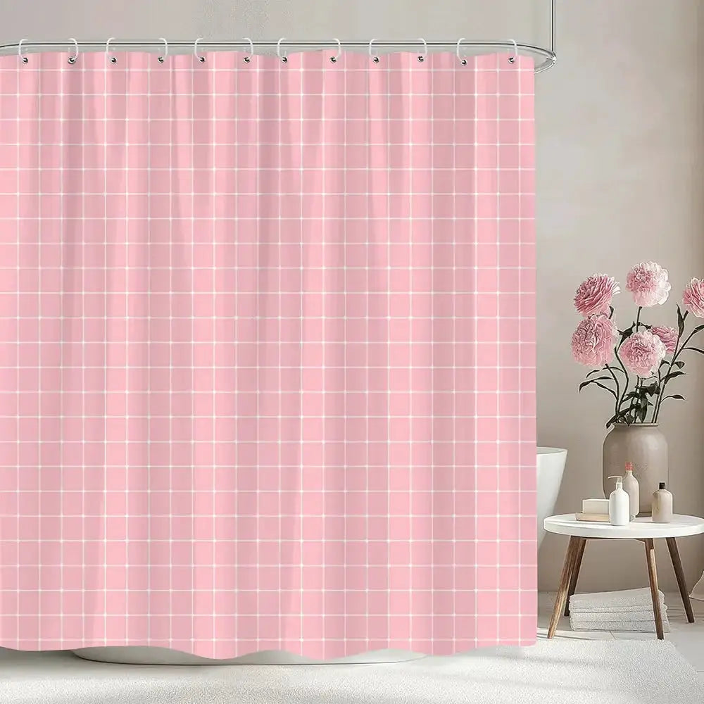 Solid Colour Chevron Shower Curtain Black White Lines Geometric Shapes Simple Modern Style Polyester Bath Curtain Bathroom Decor from PriceLows™