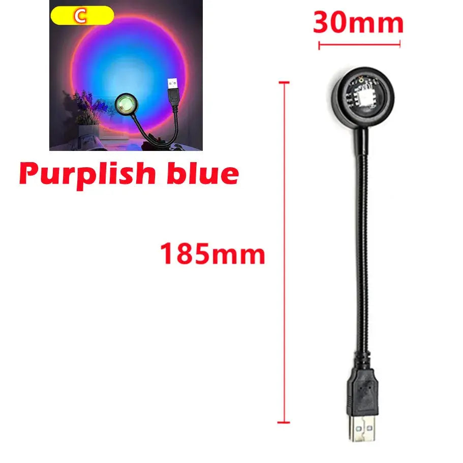 LED Projector | USB Powered | Portable Size | Warm Glow Effect