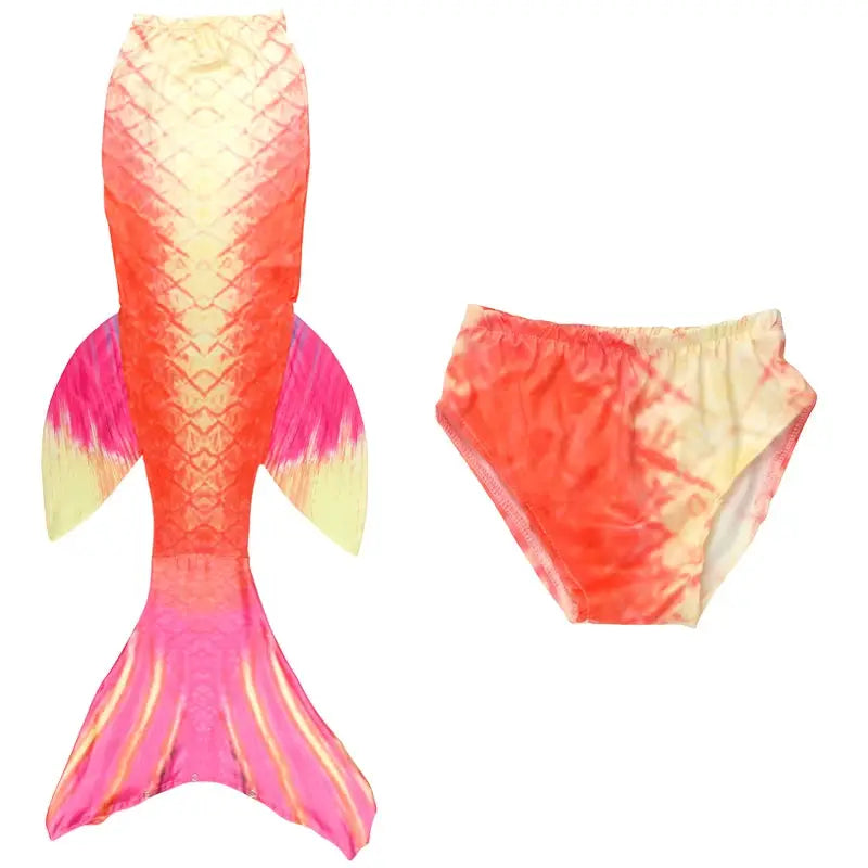 Children Mermaid Swimsuit Bathing Suit Mermaid Princess Cosplay Costume for Girls Pool Party Swimmable Clothing with Shorts from PriceLows™