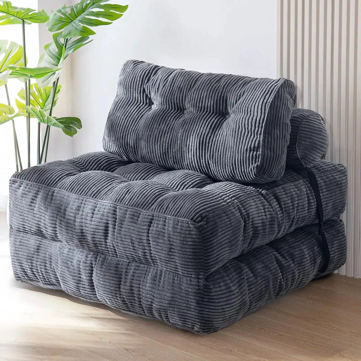 Sofa Bed | Fabric Upholstery | Foldable Modular Corner | Single from PriceLows™