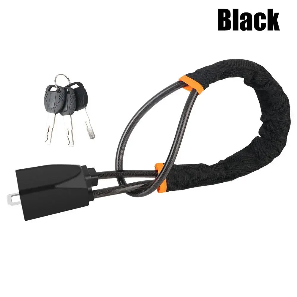 Universal anti-theft device safety belt buckle lock steel wire rope lock for Vehicles Prevent Theft Durable Security Rope from PriceLows™