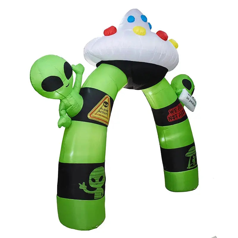 Inflatable Alien Arch | 10.5 Ft Height | Built-In LED Lights