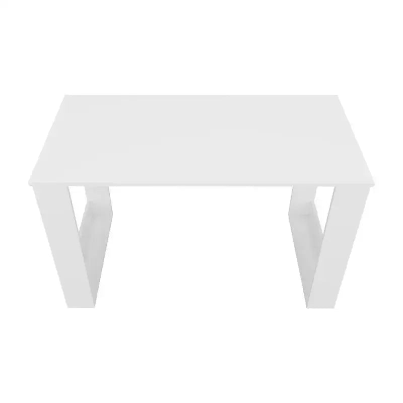 Aurora Writing Desk with Ample Surface - White Computer Workstation from PriceLows™
