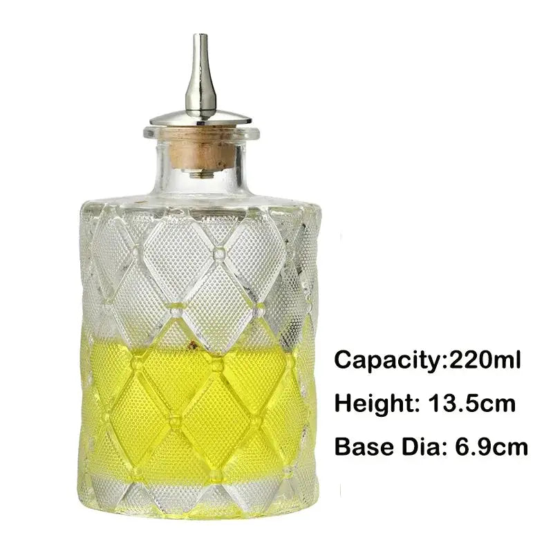 Vintage Cocktail Bitters Bottle with Dasher Top Professional Bar Accessory Bar Tool from PriceLows™