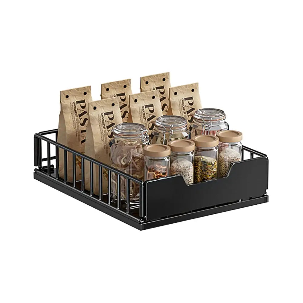 Pull Out Cabinet Organizer, Carbon Steel Foldable Slide Out Drawers Storage Rack For Kitchen Cabinets Bathroom Cabinet Organizer from PriceLows™