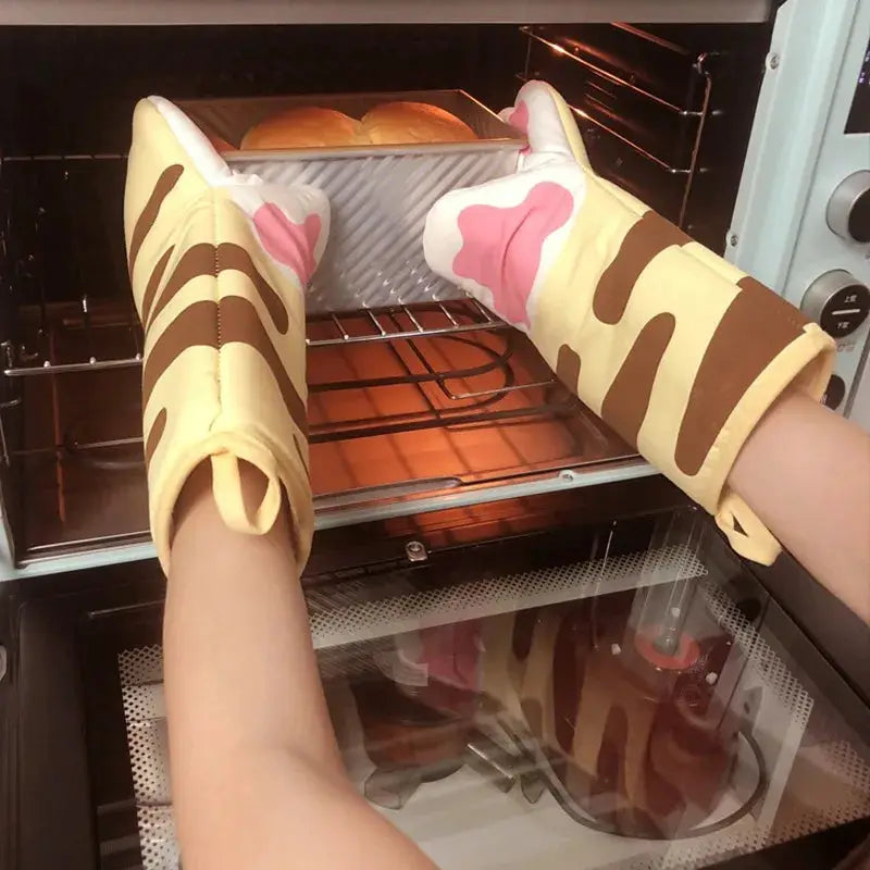 Microwave Gloves | Heat Resistant | Cat Paw Design | One Size