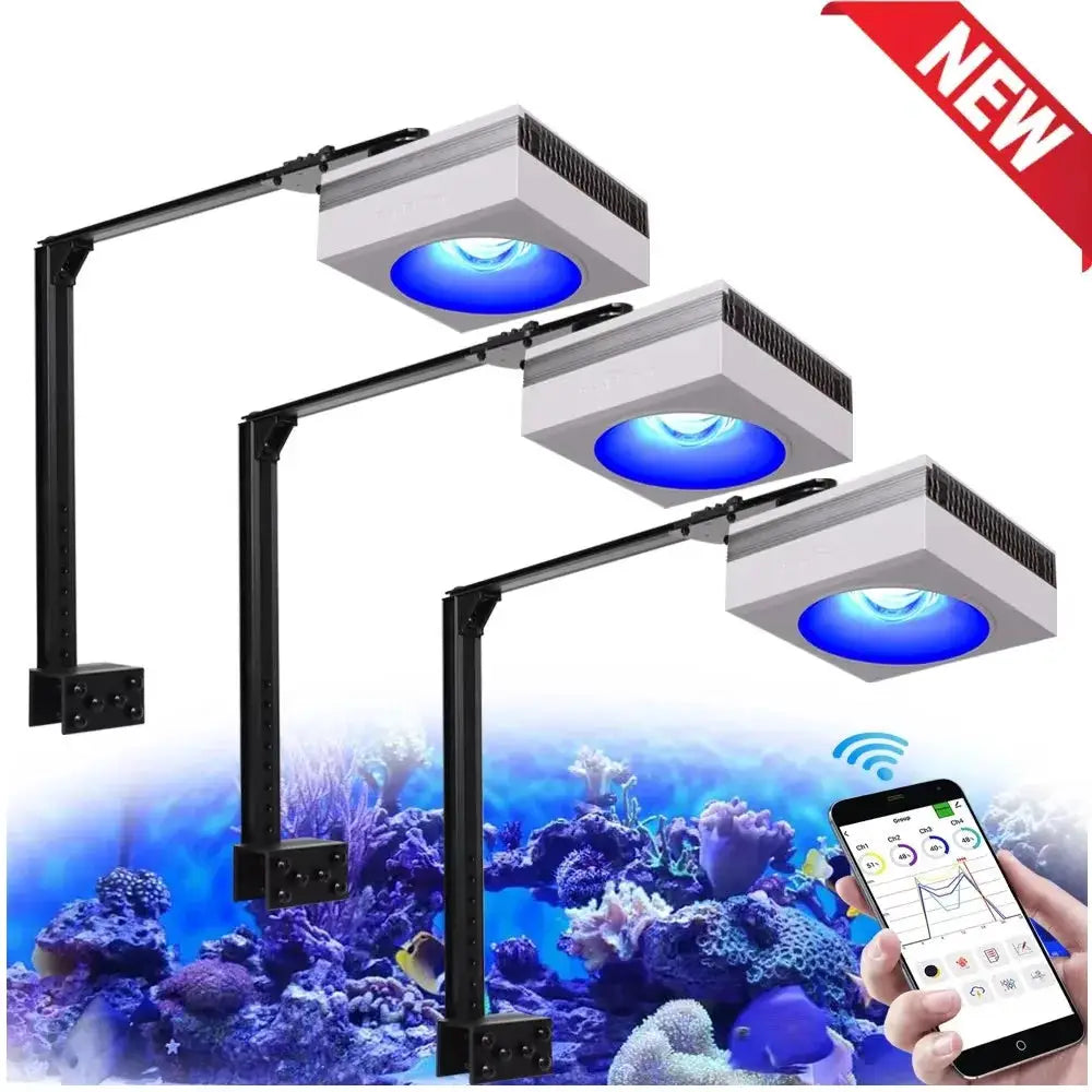 LED Aquarium Light | 100W Full Spectrum | WiFi App Control | Reef Tank