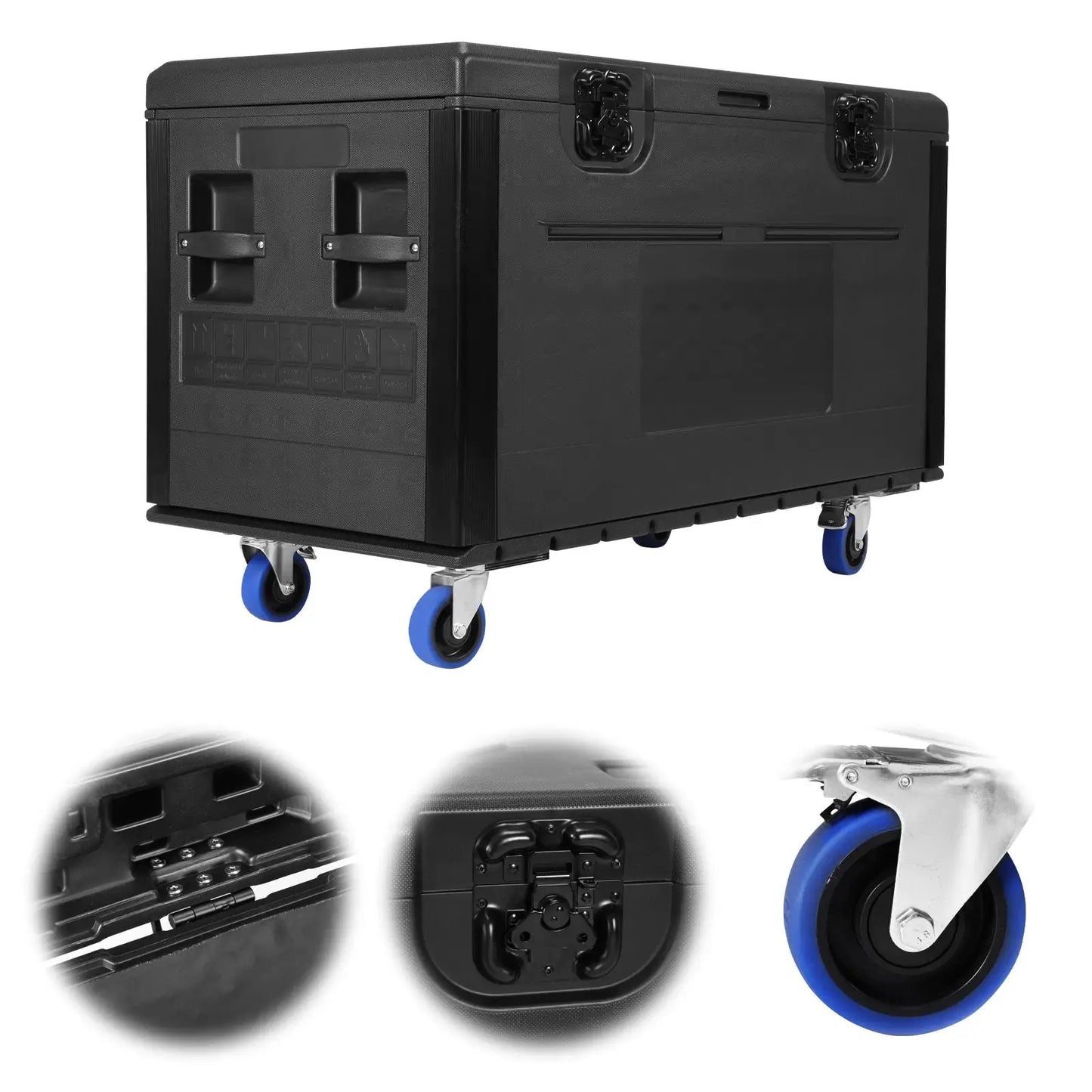 Cable Flight Case Mobile Wheel Storage Toolbox Large 20-inch Microphone Receiver Cabinet Suitable for Various Electronic Devices from PriceLows™
