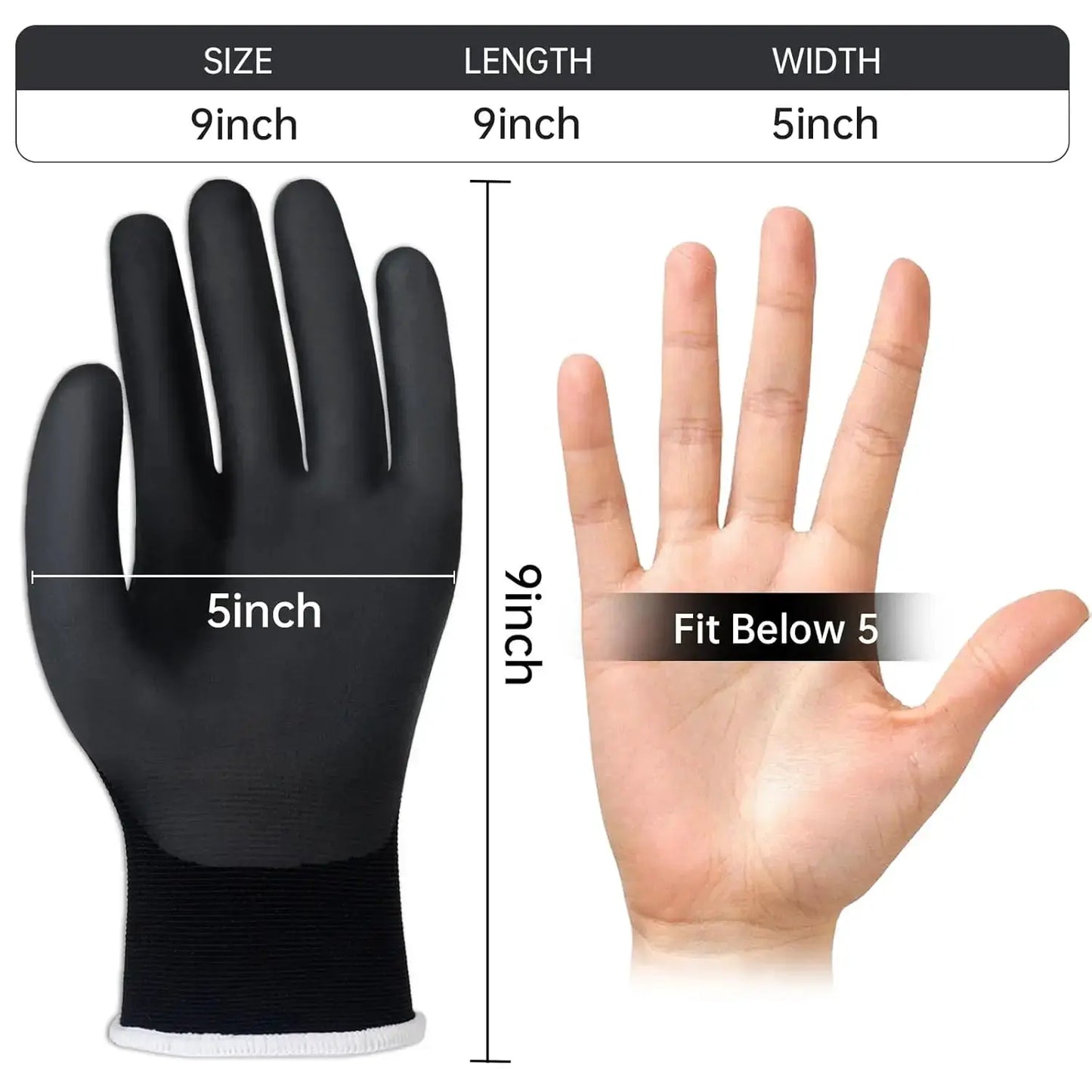 500V Insulated Electrician Gloves Touch-Screen, Flame Retardant Rubber Non-slip Work Gloves for Shock Prevention, Large from PriceLows™