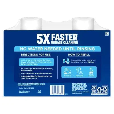 Dish Soap Spray Refill | 16 Oz | Fresh Scent | Grease Formula