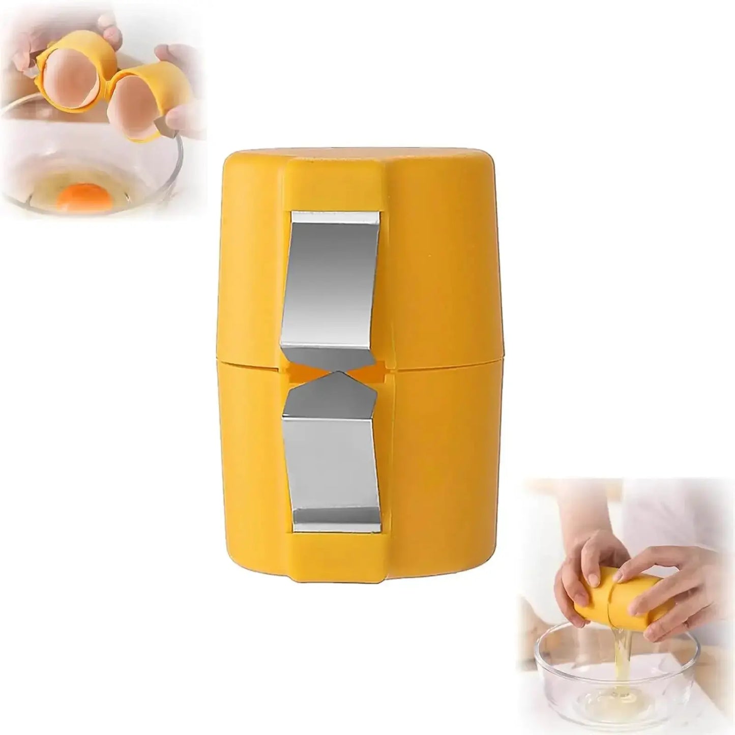 1/2pcs Multifunctional Egg Shell Opener Handheld Egg Cracker Separator Tool Eggshell Cutter Easy Open Kitchen Gadget for Raw Egg from PriceLows™