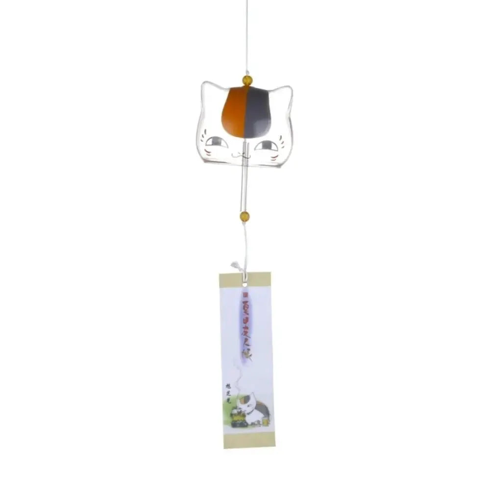 Glass Cat Pattern Wind Chime Creative Japanese Cat Pendant Home Garden Hanging Decor DIY Gift from PriceLows™