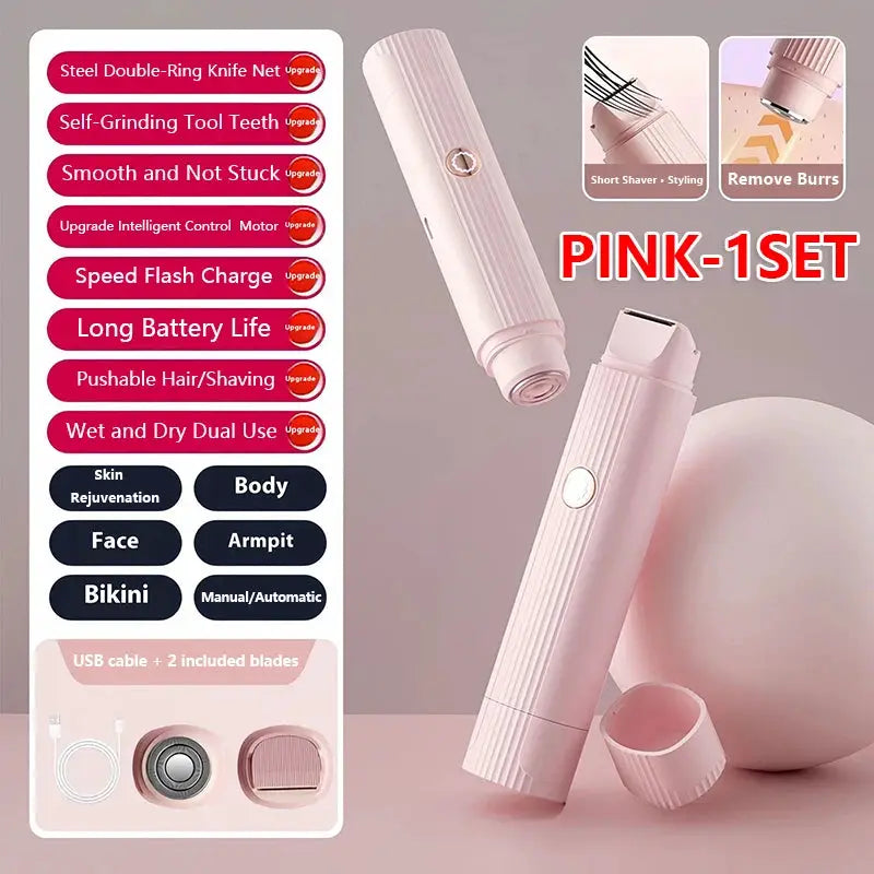 Electric Razor For Women | 2in1 Hair Removal | Rechargeable | Underarm Shaver