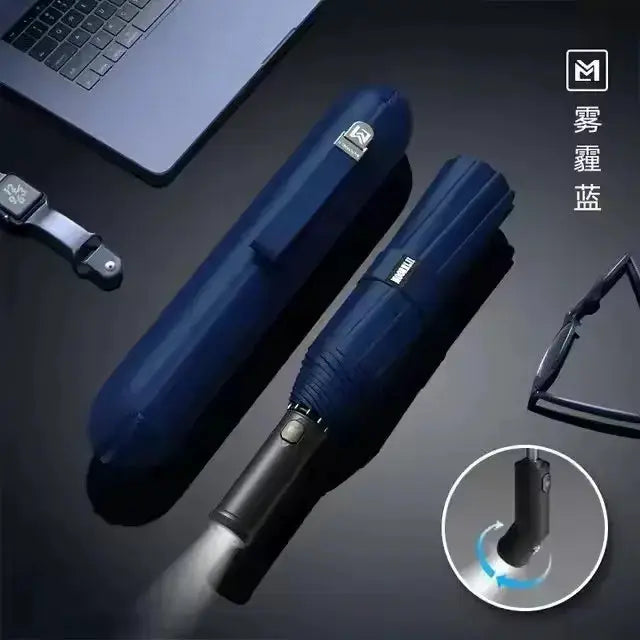 Automatic Folding Umbrella | Wind Resistant | UV Protection | Adult