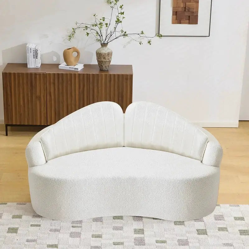 Sofa | Chenille Upholstery | Removable Backrest | Two Seater from PriceLows™