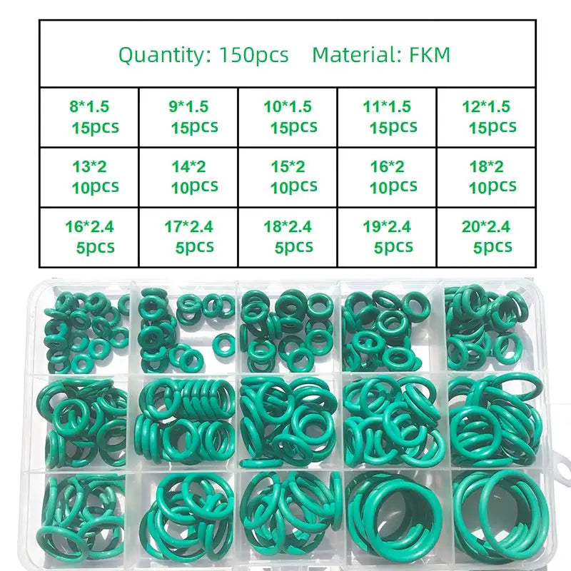 250-100Pcs FKM O Ring CS 1~3.1mm OD 4 ~ 32mm Sealing Gasket Insulation Oil High Temperature Resistance Fluorine Rubber O Ring from PriceLows™