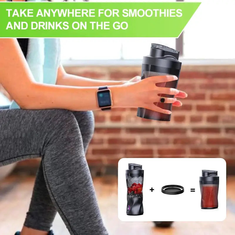 Electric Portable Juicer Fresh Fruit Mixer 700ML Multifunctional USB Rechargeable Shakes Smoothie Blender Outdoor Mixing Cup from PriceLows™