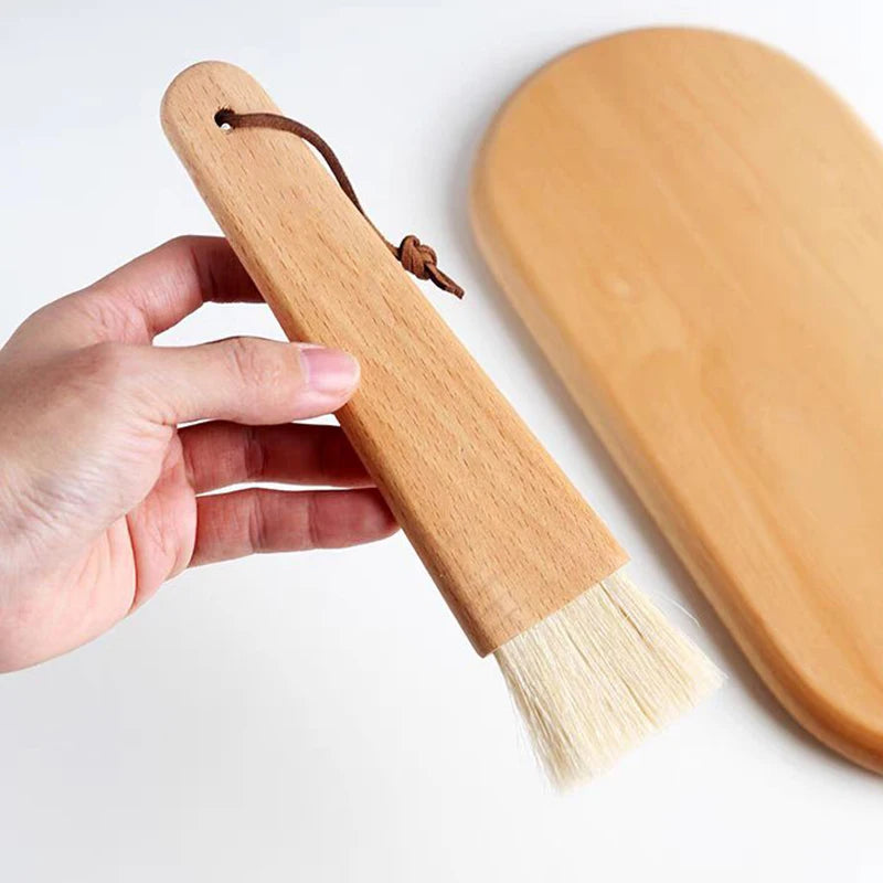 Basting Brush Set | Natural Wood Handle | Heat Resistant | 2 Piece Set
