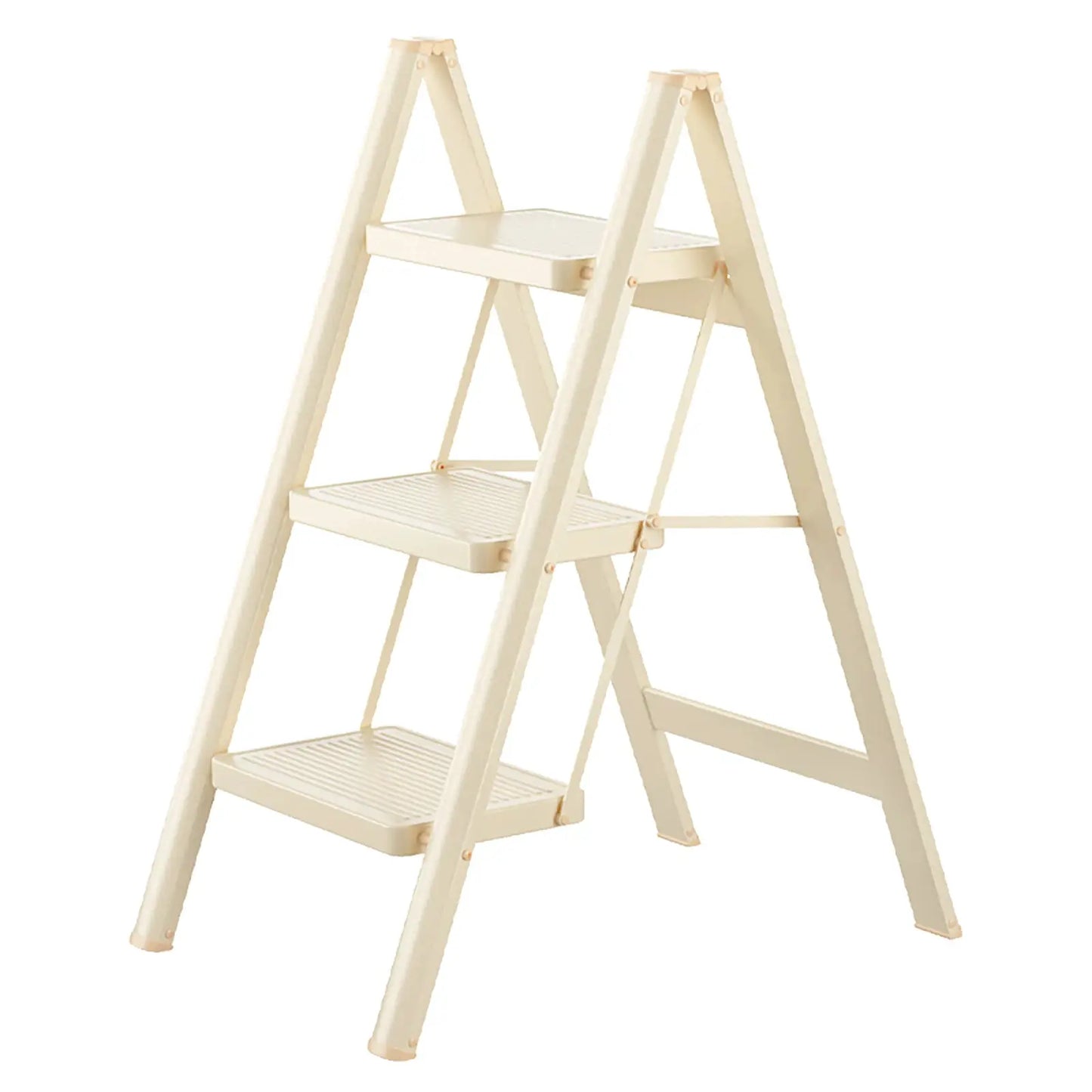 Stepladder, 3 Tiers, Foldable, Aluminum, Lightweight, Ladder, Load Capacity 330.7 lbs (150 kg), Includes Tray,Large Cleaning from PriceLows™