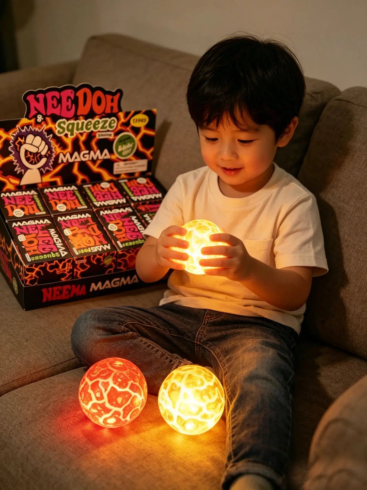 Fidget Toy | Pinch Ball Decompression | Slow Rebound Action | Standard
