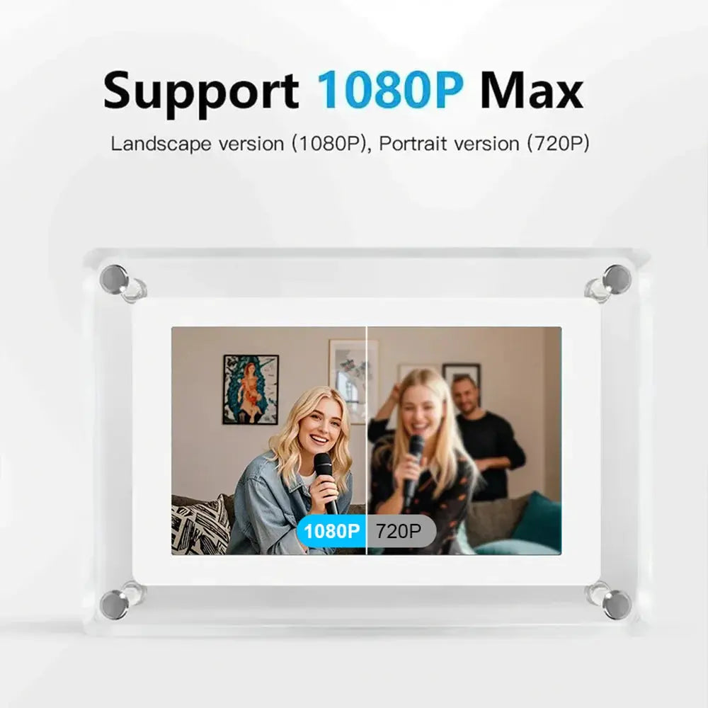 5inch IPS Screen Acrylic Digital Photo Frame 4GB Memory Rechargeable Battery Auto Rotate Portable Digital Picture Frame from PriceLows™
