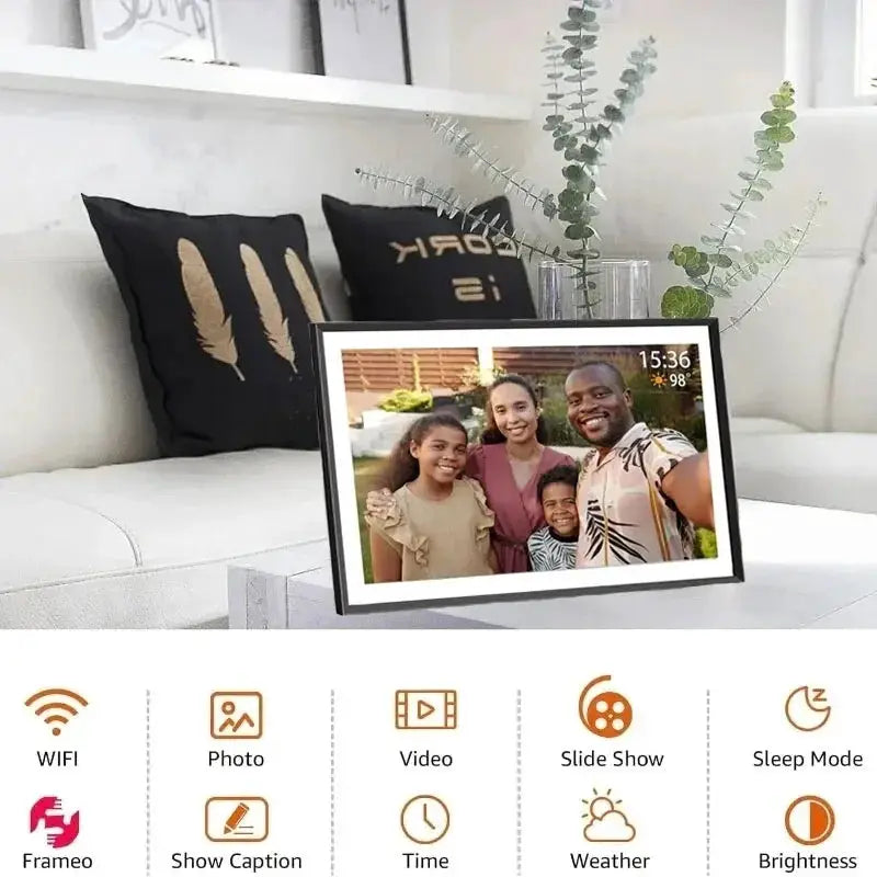 Frameo Digital Picture Frame 15.6 inch 32GB WIFI HD For Christmas Birthday Holiday Gifts Touch Screen Smart Digital Photo Frame from PriceLows™