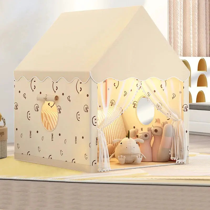 smile face Princess Castle Game House Kids Play Tent children's toy Available Both Indoor and Outdoor gift for kid (Single tent) from PriceLows™