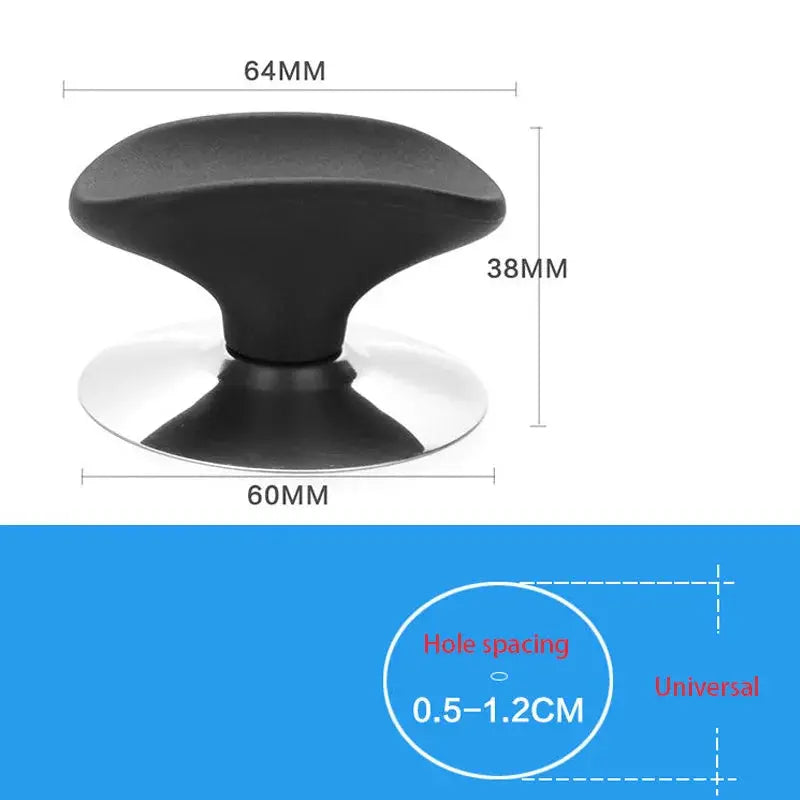 Lid Handle Knob Cover | Stainless Steel Plastic | Universal Fit | One Size