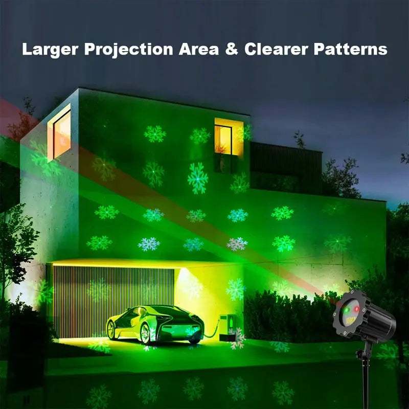 Landscape Laser Projector | IP65 Waterproof | Red Green Beam | Holiday Decor