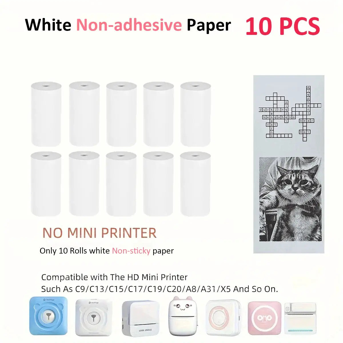 Instant Camera Paper | 57mm Coreless | Thermal Printing | 12 Rolls