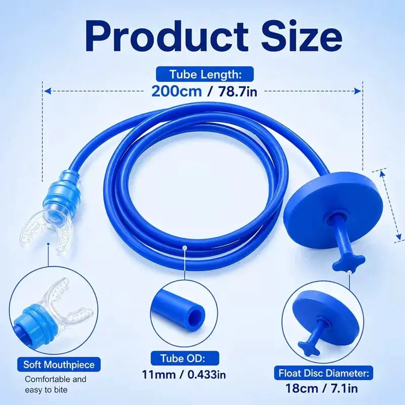 Snorkel | Silicone Tube | Double Head | Adult Beginner