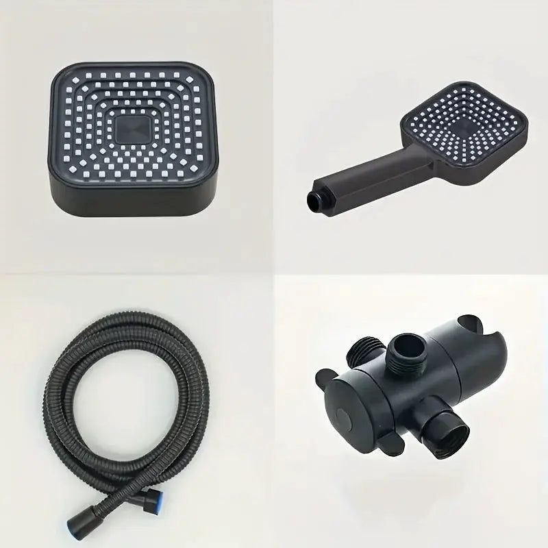 Shower Head Set | Two In One Handheld And Rain | Wall Mounted | With Long Hose from PriceLows™