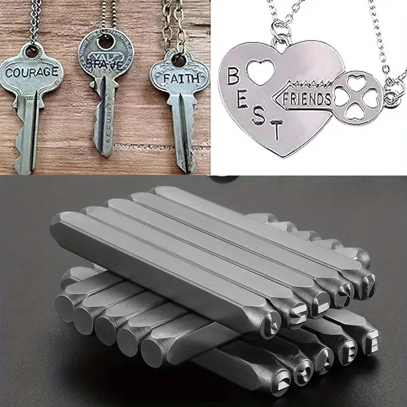 Metal Stamping Tools | 3mm Number Letter Punch Set | Stainless Steel For Jewelry Making