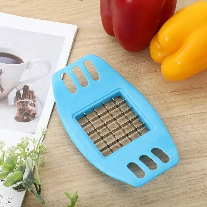 French Fry Cutter | Manual Hand Lever | Stainless Steel Blade | Compact Design