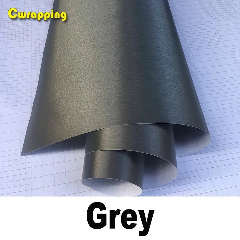 30cmx100cm Car styling Silver Matte Brush Metallic Vinyl Film Car Wrapping Sticker Decal Bubble Free Brushed Foil for Motorcycle from PriceLows™