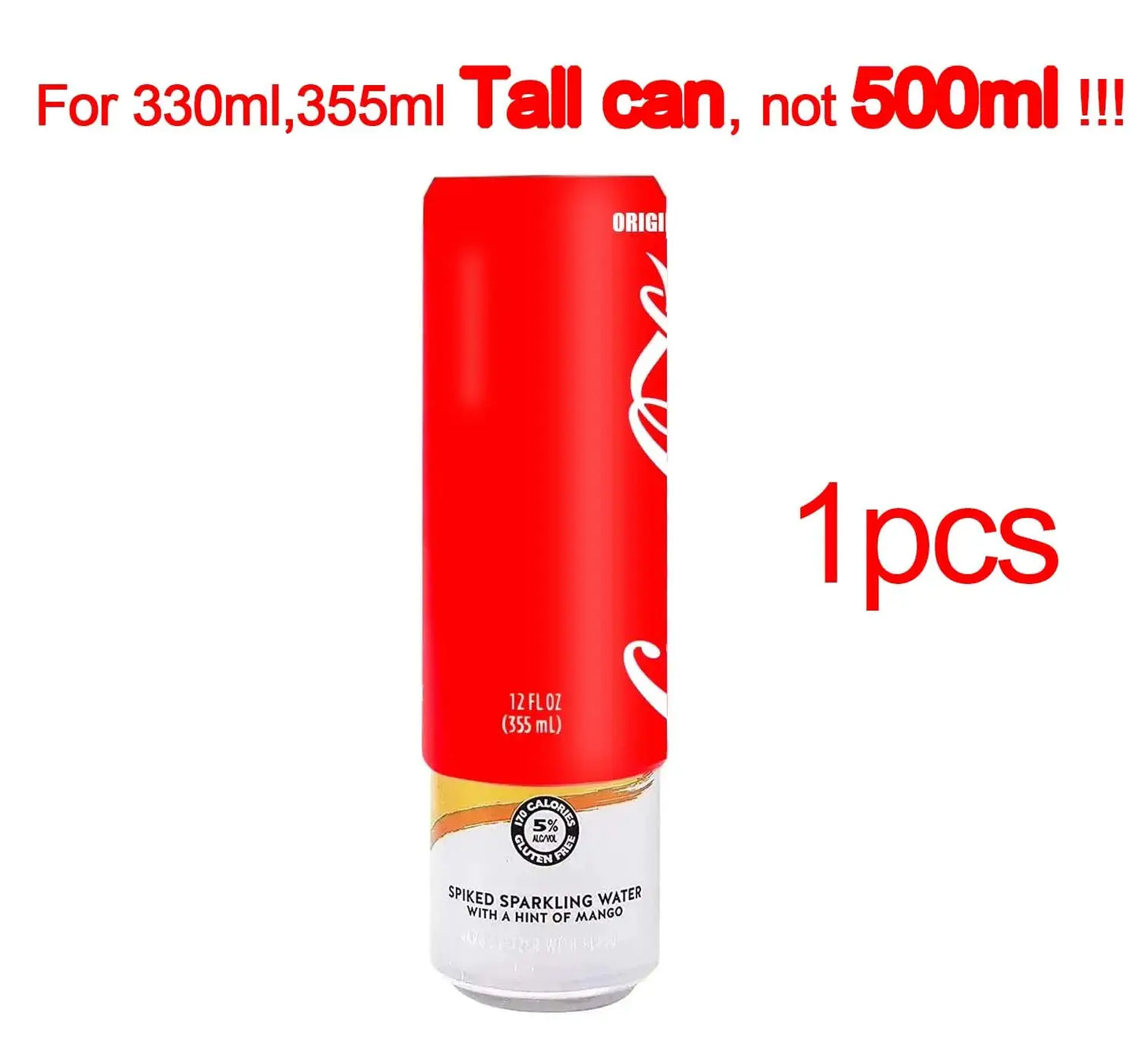Silicone Beer Can Cover protector Hide Your Beverage Can Beer Can Sleeve hide a beer for golf basketball park beach 330 to 500ml from PriceLows™