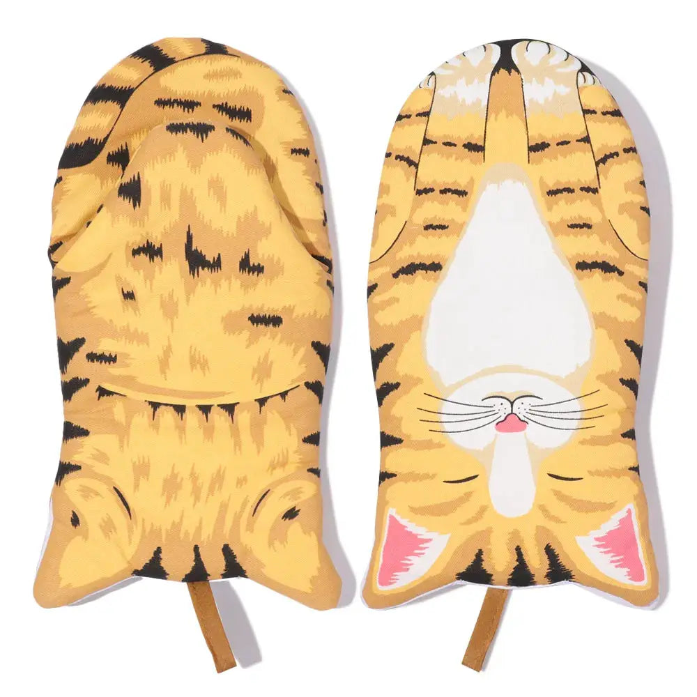 Oven Mitts | Non-Slip | Insulated Cotton | 30 x 13 cm