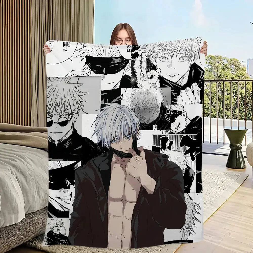 Blanket | Polar Fleece | Printed Anime Pattern | Small from PriceLows™