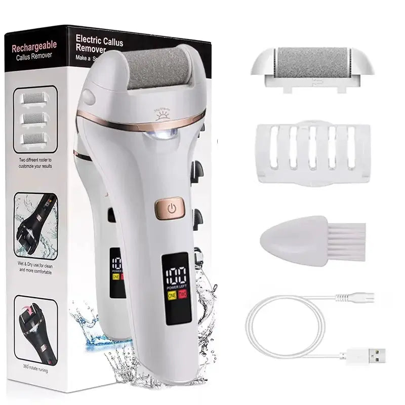 Waterproof Charged Electric Foot File for Heels Grinding Pedicure Tools Professional Foot Care Tool Dead Hard Skin Callus USB from PriceLows™