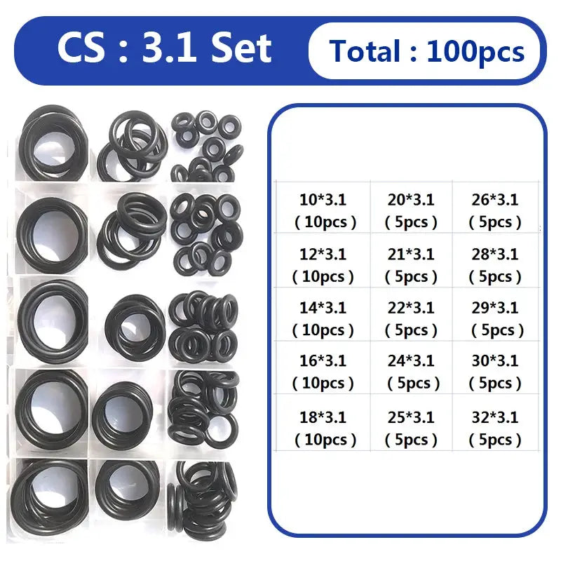 O Ring Oring Rubber Gaskets Seal Ring Nitrile Rubber waterproof High Pressure O-Ring NBR Sealing Elastic Band O Rubber Ring Set from PriceLows™