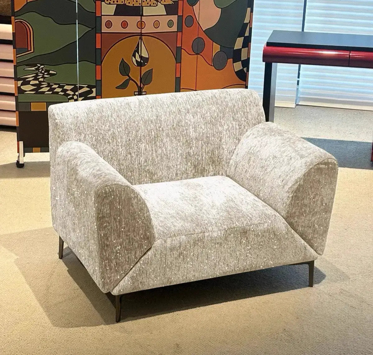Living Room Sofa | Sofa Bed | Nordic Black Legs | Single from PriceLows™